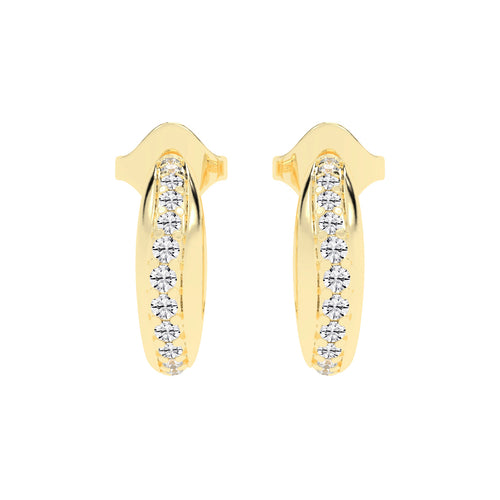Luminous Pave Arch Earrings