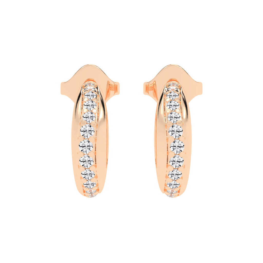 Luminous Pave Arch Earrings