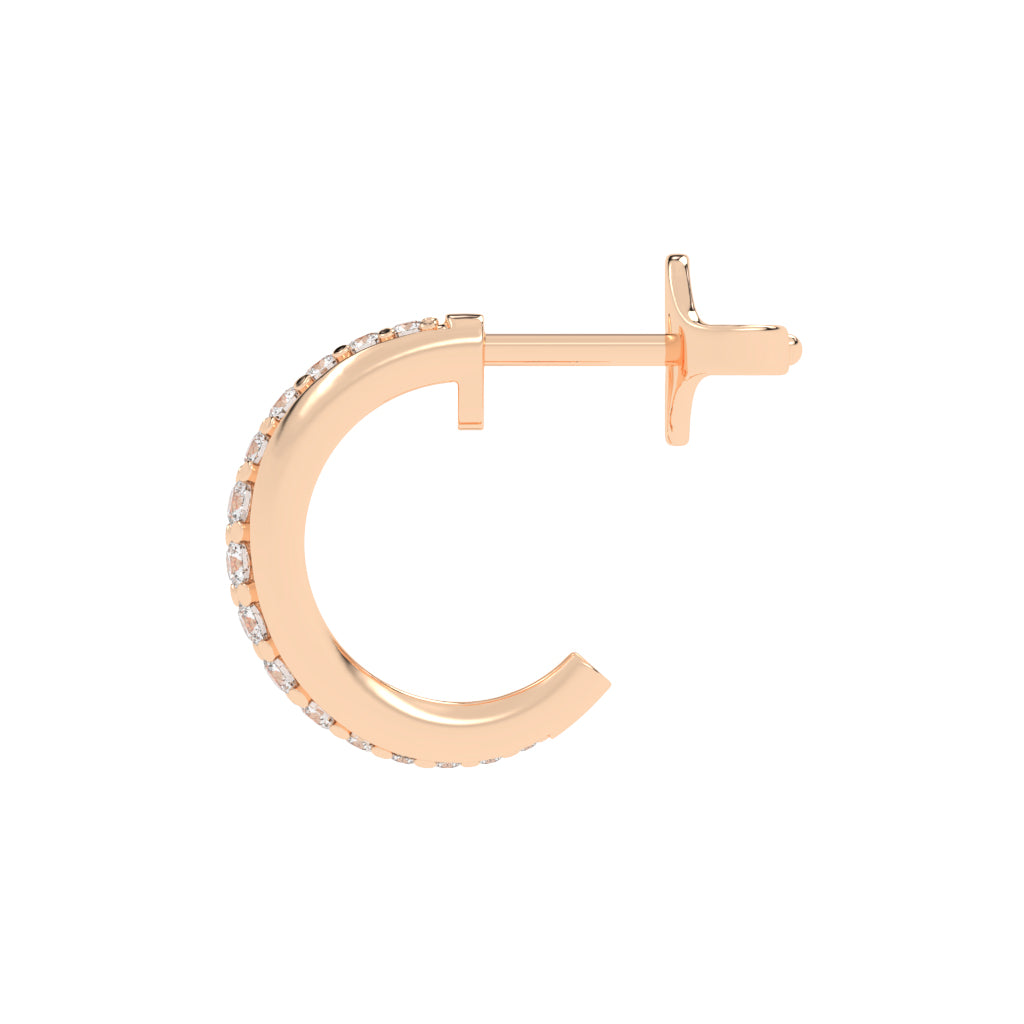 Luminous Pave Arch Earrings