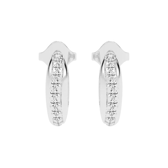 Luminous Pave Arch Earrings