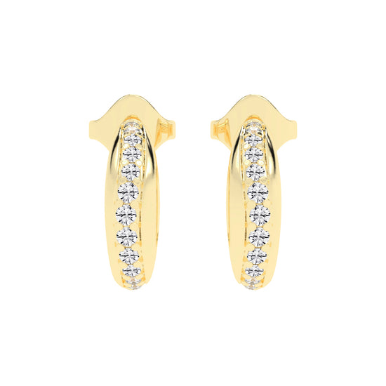 Luminous Pave Arch Earrings