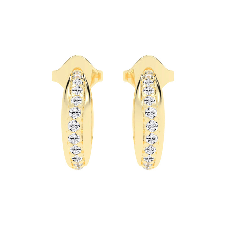Luminous Pave Arch Earrings