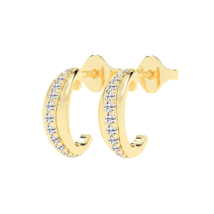 Luminous Pave Arch Earrings