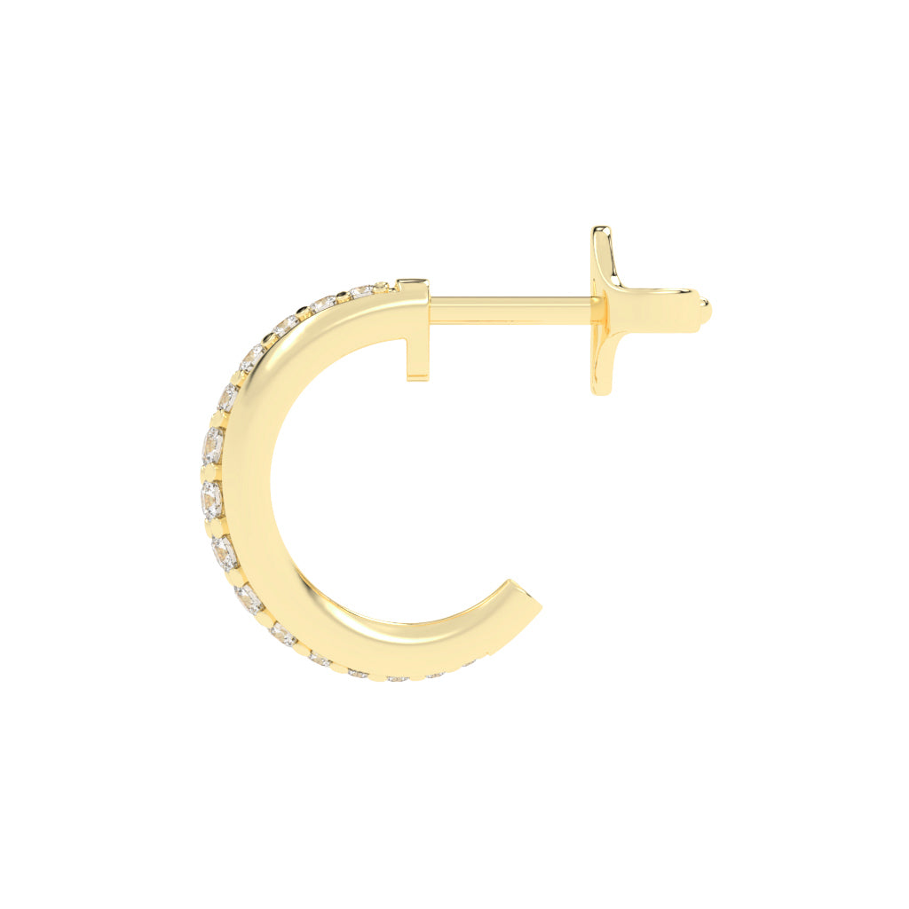 Luminous Pave Arch Earrings
