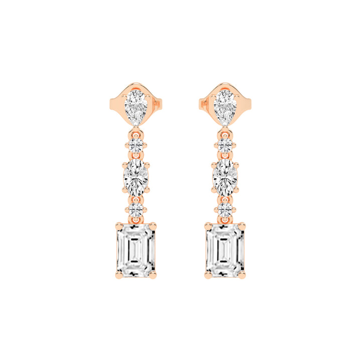 Multi-Cut Dazzle Dangler Earrings