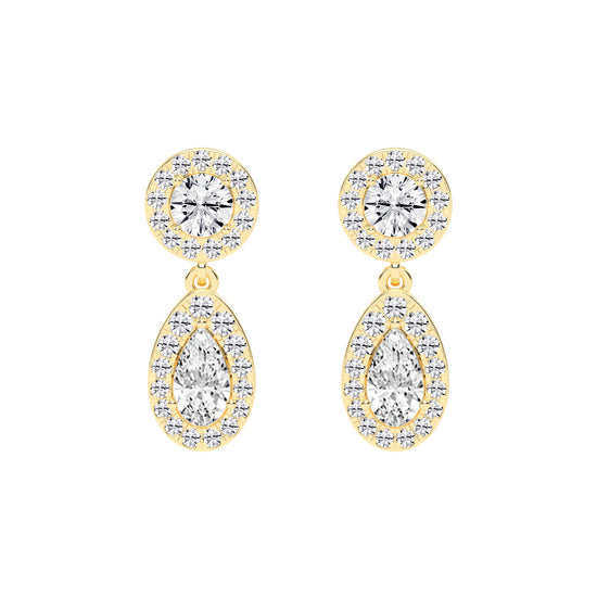 Pear Drop Dangles Earrings