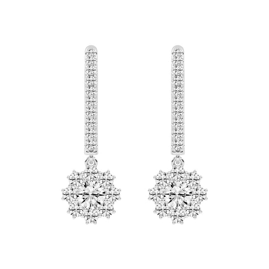 Luxline U-Hoop with Blossom Dangle