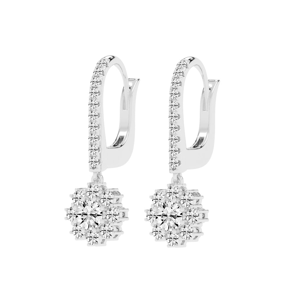 Luxline U-Hoop with Blossom Dangle
