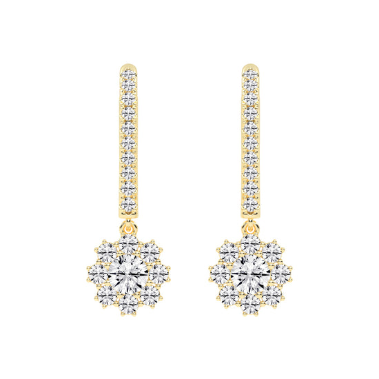 Luxline U-Hoop with Blossom Dangle
