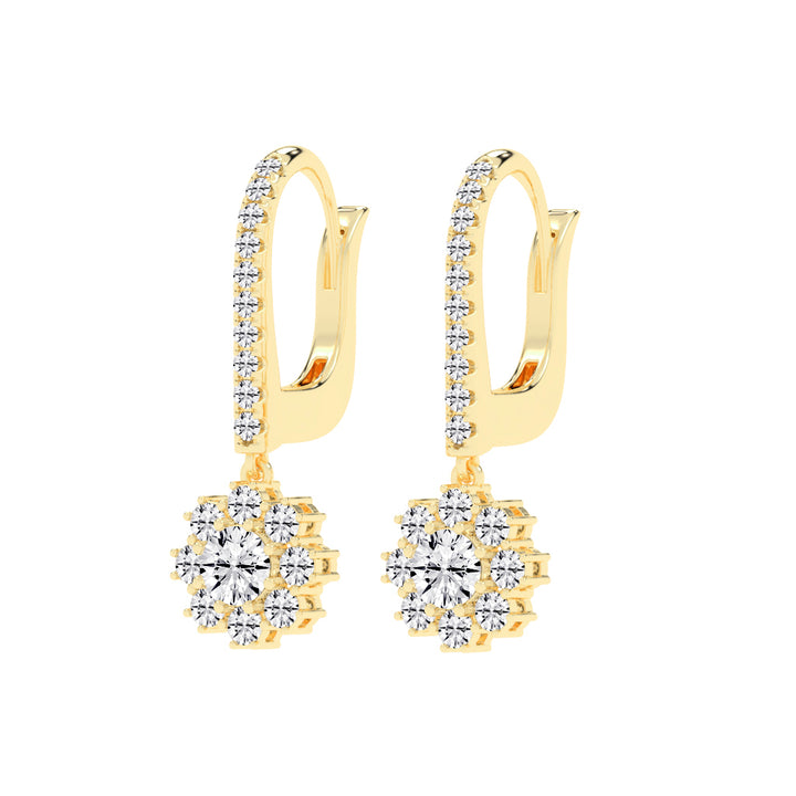 Luxline U-Hoop with Blossom Dangle