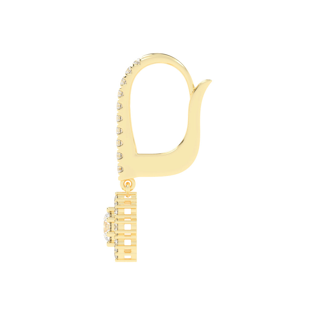 Luxline U-Hoop with Blossom Dangle