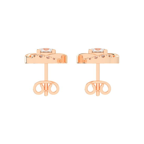 Swirl Shinelle Stud Earrings