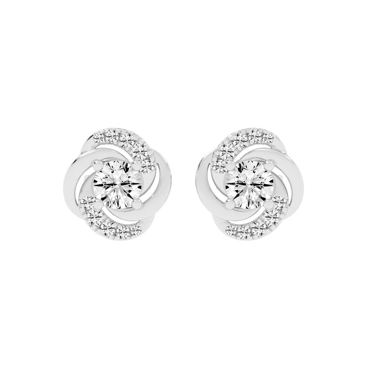 Swirl Shinelle Stud Earrings