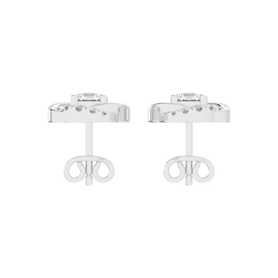 Swirl Shinelle Stud Earrings