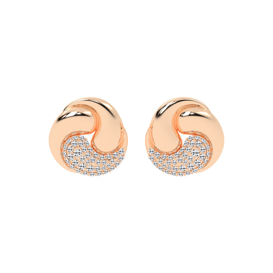 Crystaltrace Swirl Stud Earrings