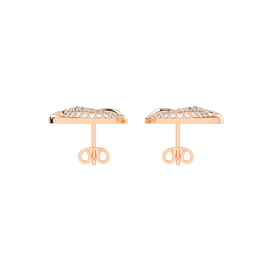 Crystaltrace Swirl Stud Earrings