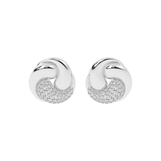 Crystaltrace Swirl Stud Earrings