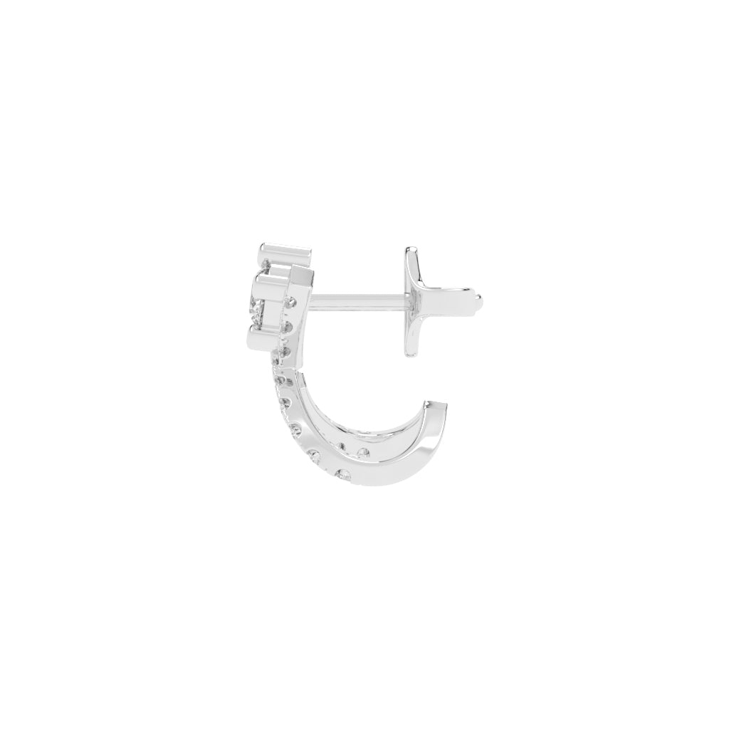 X-Cross Pave Stud Earrings