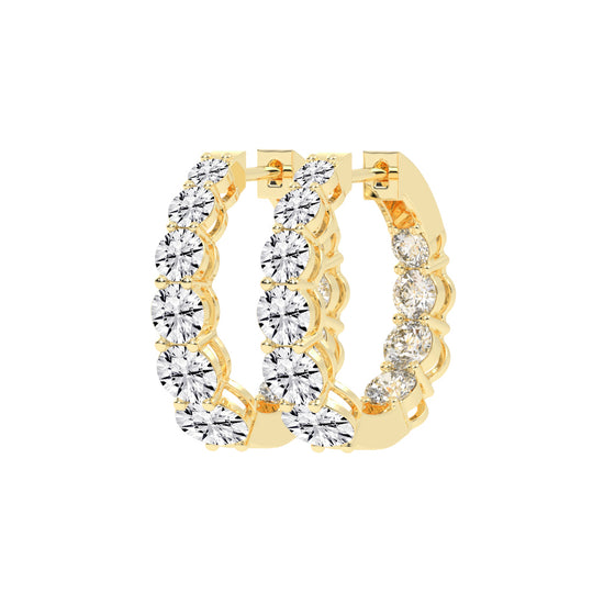 Classic Eternity Hoop Earrings
