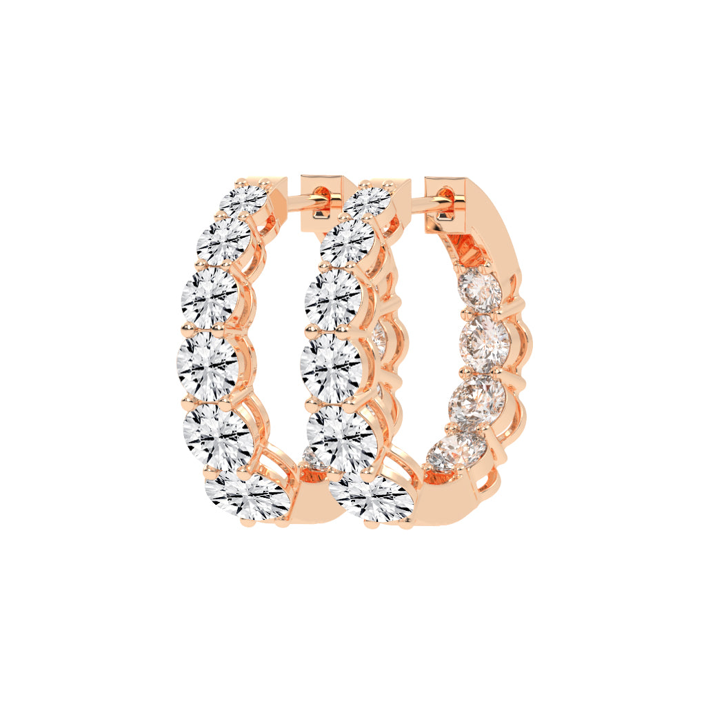 Classic Eternity Hoop Earrings