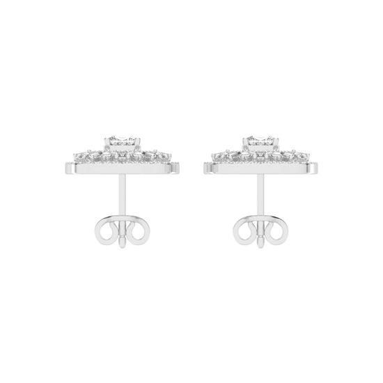 Dazzline Cushion Stud Earrings
