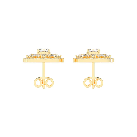 Dazzline Cushion Stud Earrings