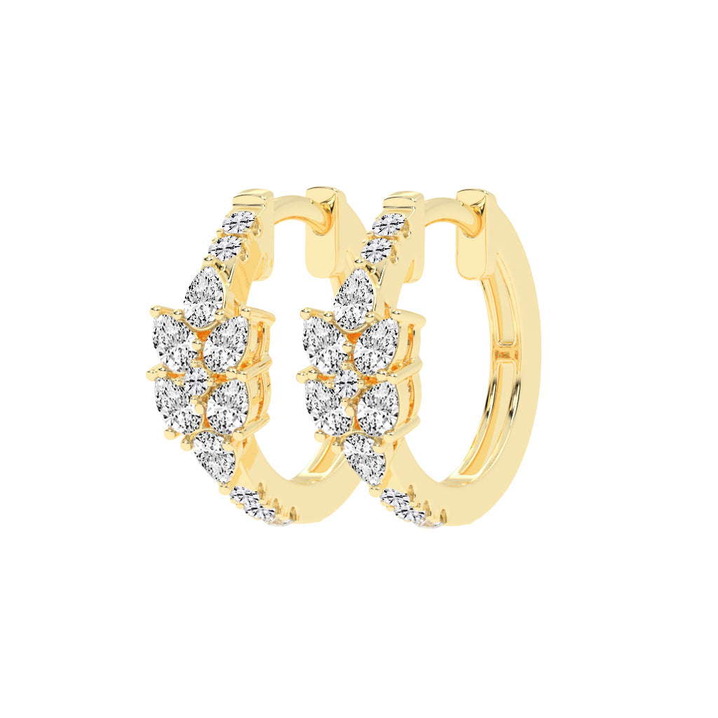 Eterna Petal Hoop Earrings