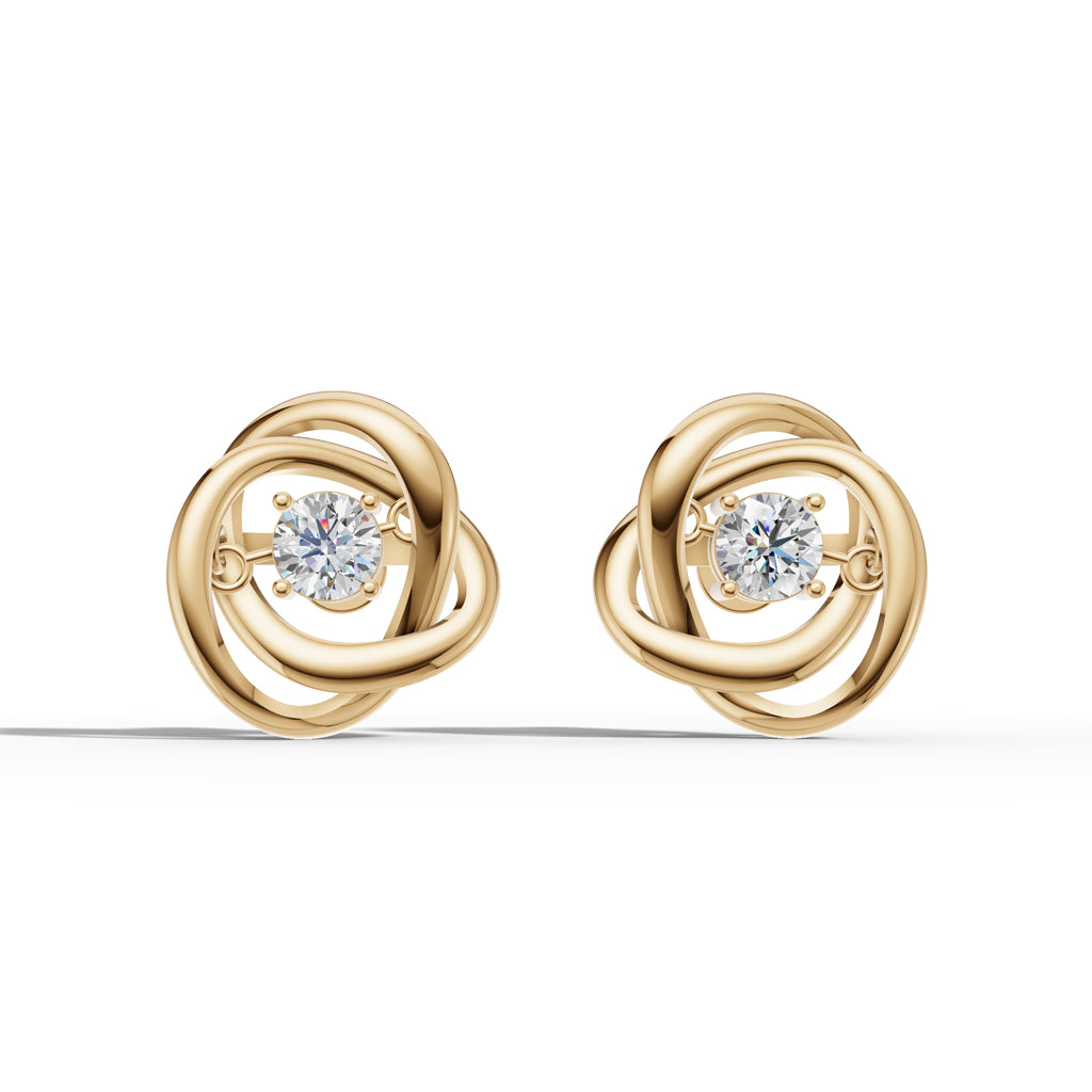 Knot Design Stud Earrings