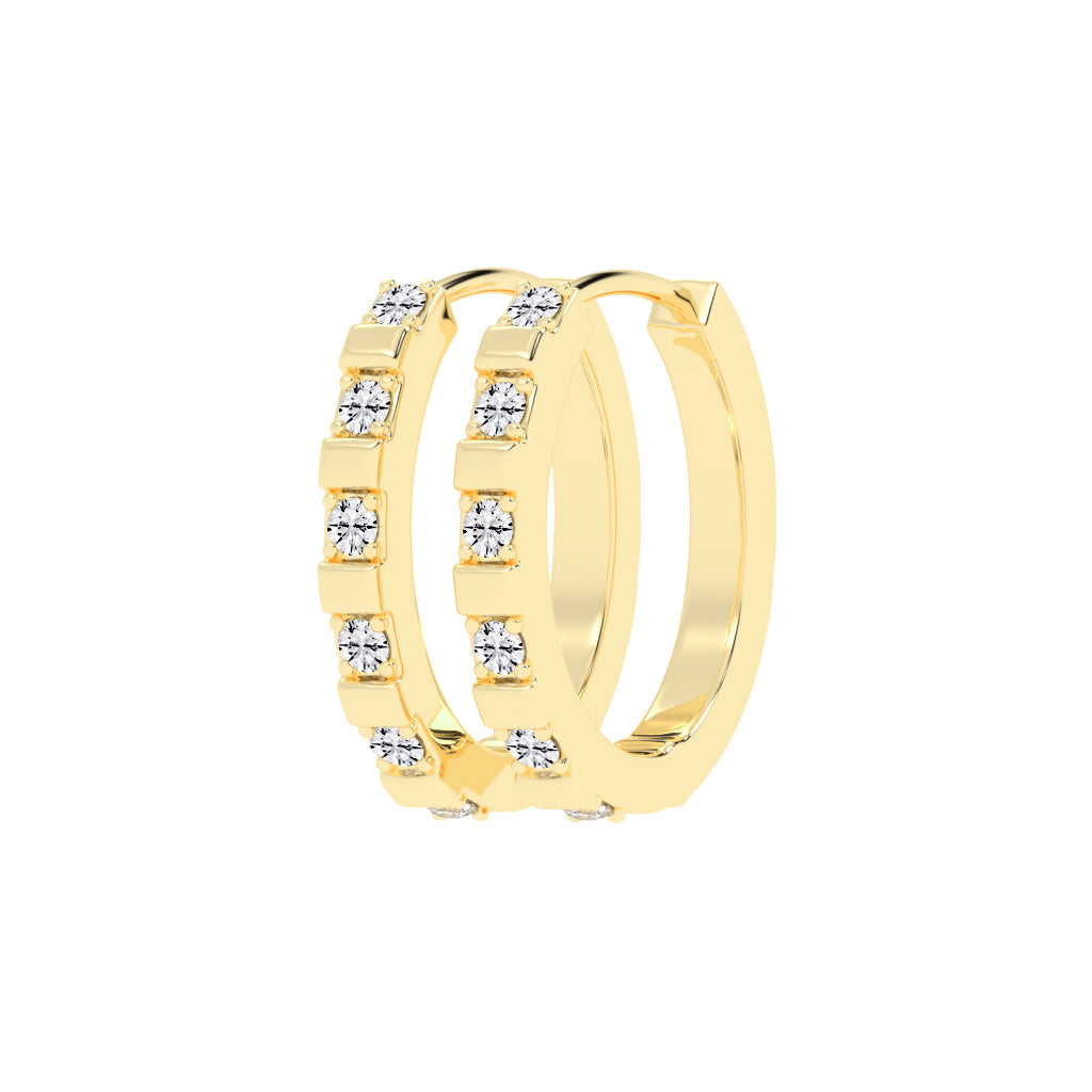 Illumia Round Huggie Hoops