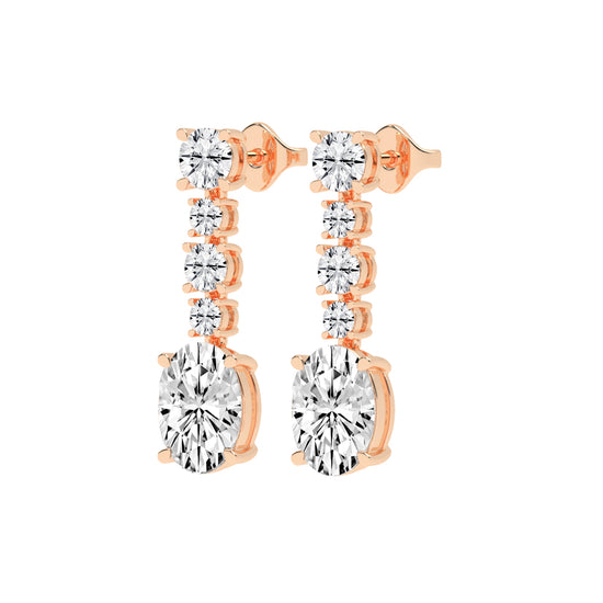 Whisper Oval Drop Earrings