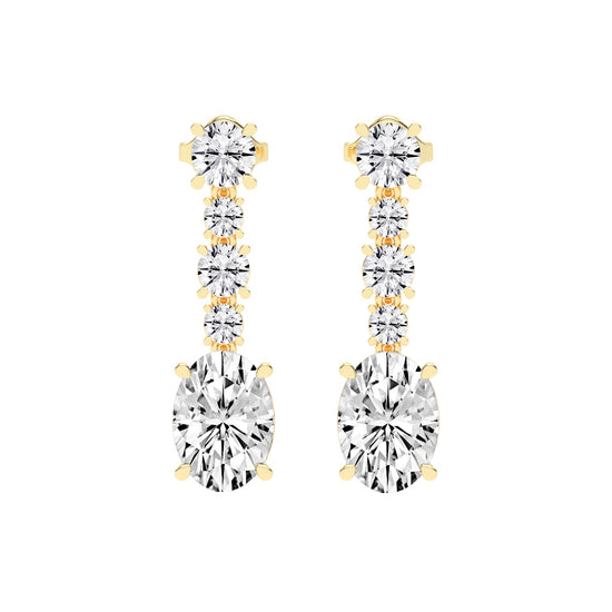 Whisper Oval Drop Earrings