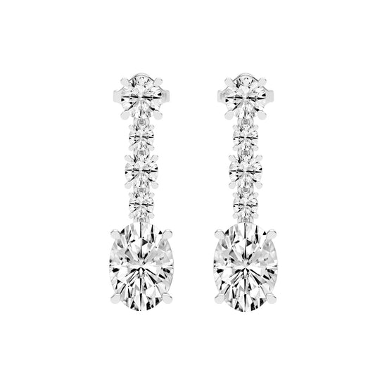 Whisper Oval Drop Earrings