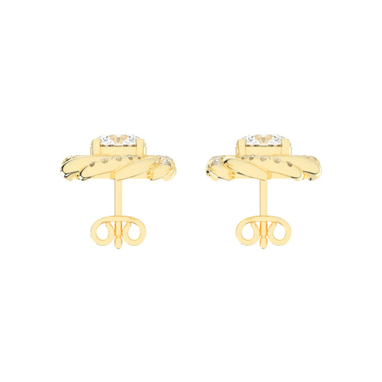 Glide Petal Stud Earrings