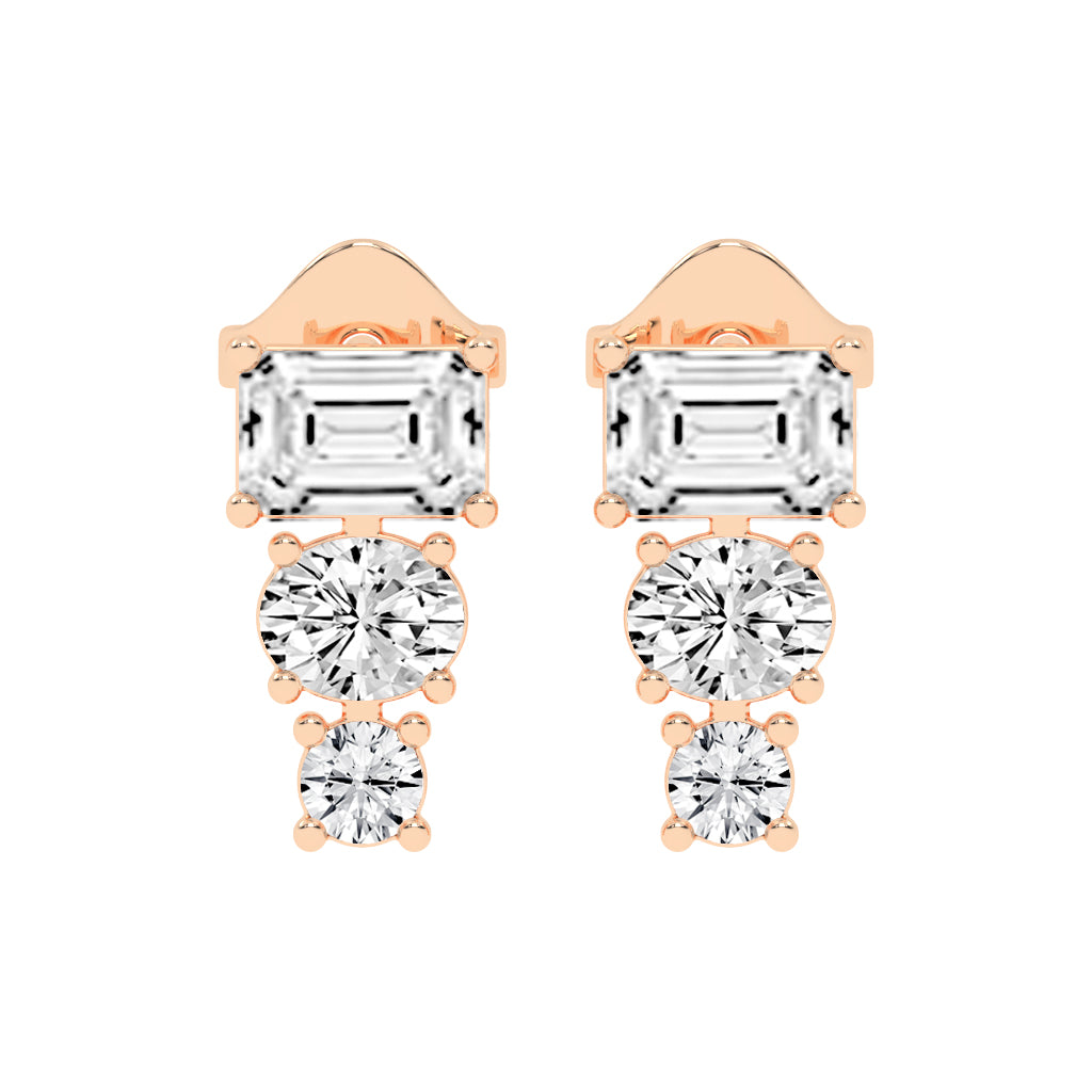 Eternal Radiance Trio Drop Earrings