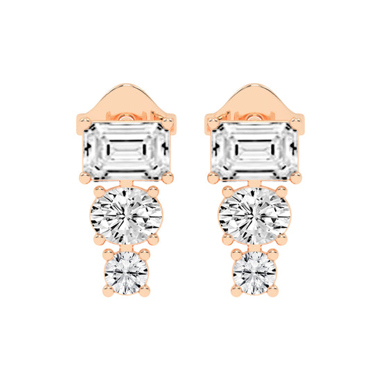 Eternal Radiance Trio Drop Earrings