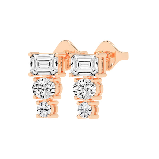 Eternal Radiance Trio Drop Earrings