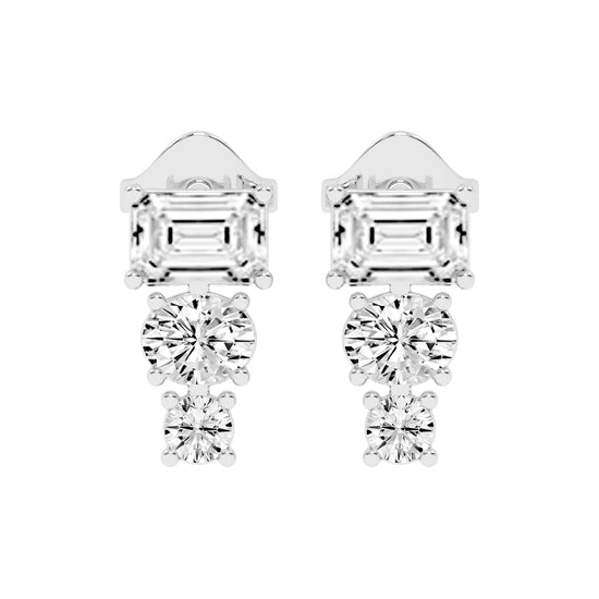 Eternal Radiance Trio Drop Earrings