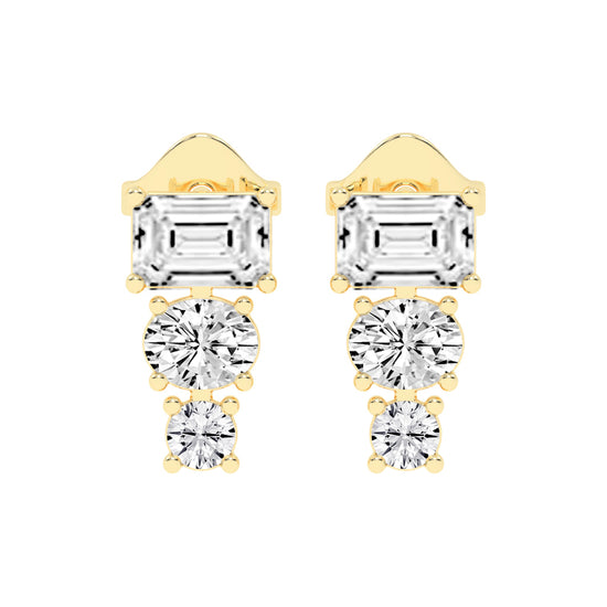 Eternal Radiance Trio Drop Earrings