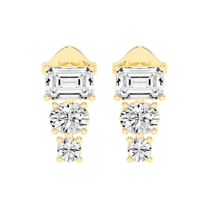 Eternal Radiance Trio Drop Earrings