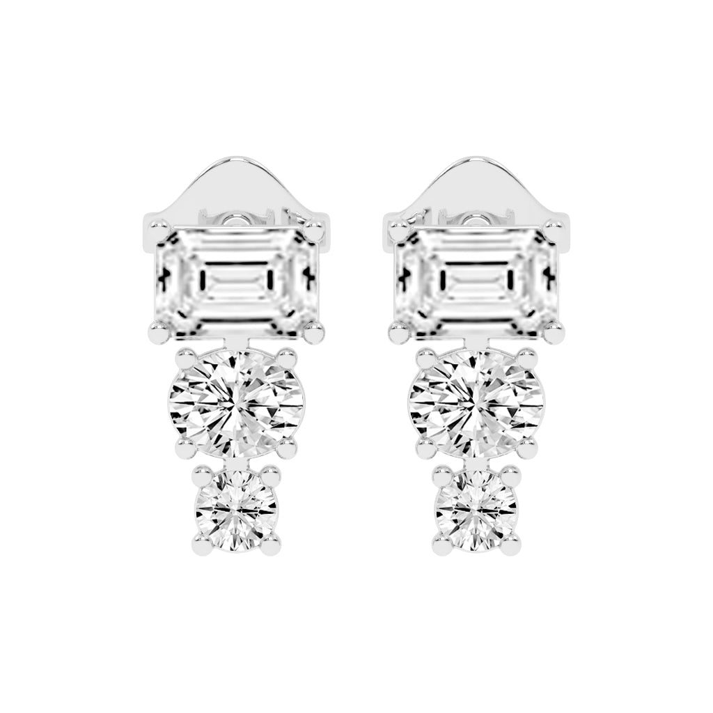 Eternal Radiance Trio Drop Earrings