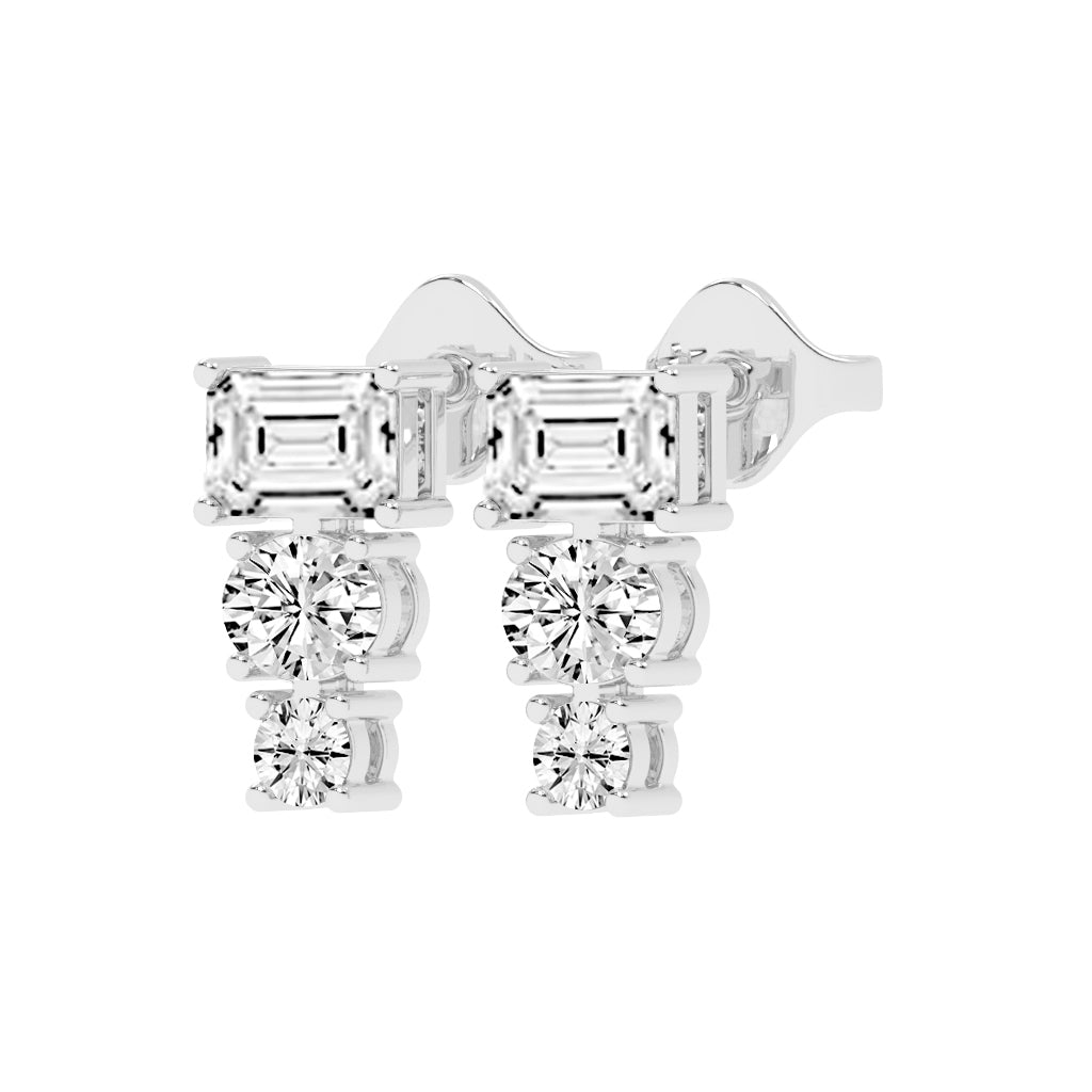 Eternal Radiance Trio Drop Earrings