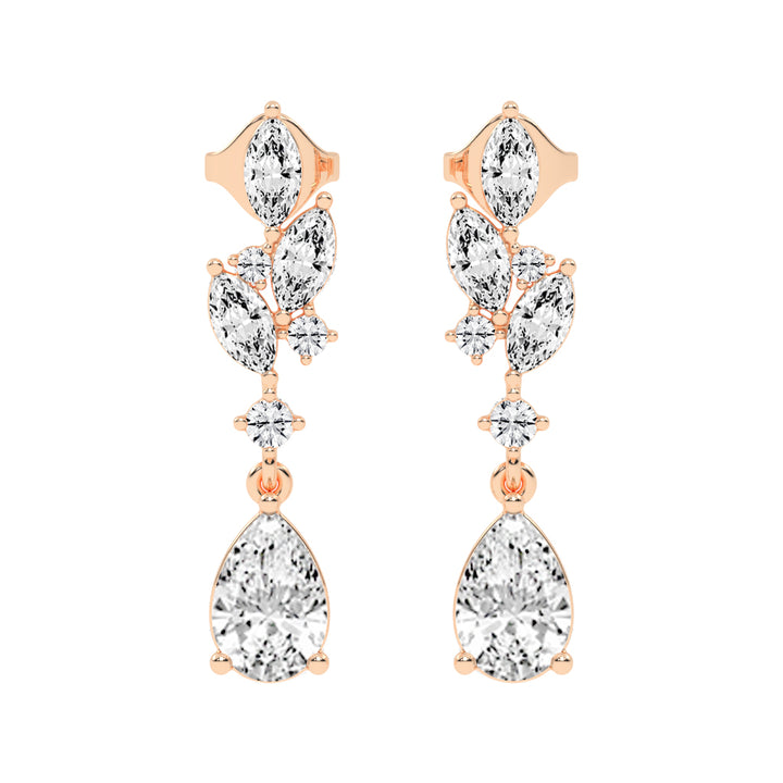 Celestia Cascade Marquise & Pear Dangles Earrings