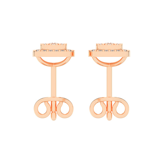 Regal Glow Double Halo Stud Earrings