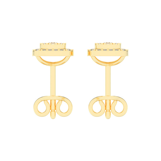 Regal Glow Double Halo Stud Earrings
