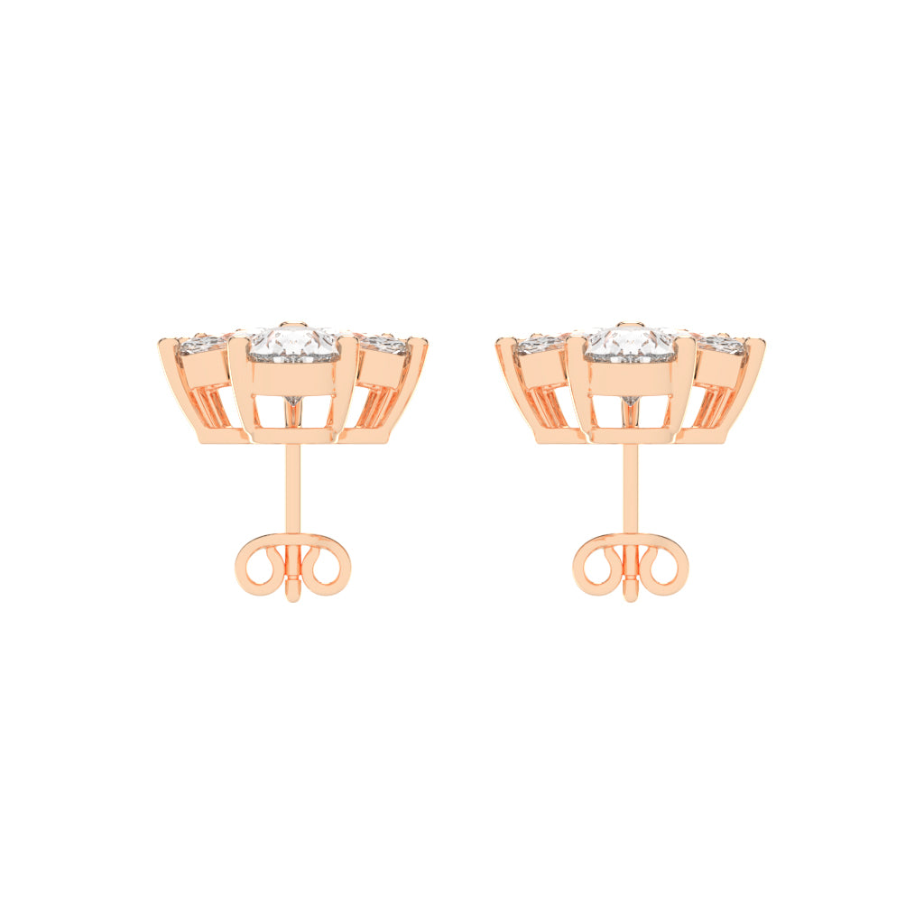 FloraLuxe Petal Cluster Studs