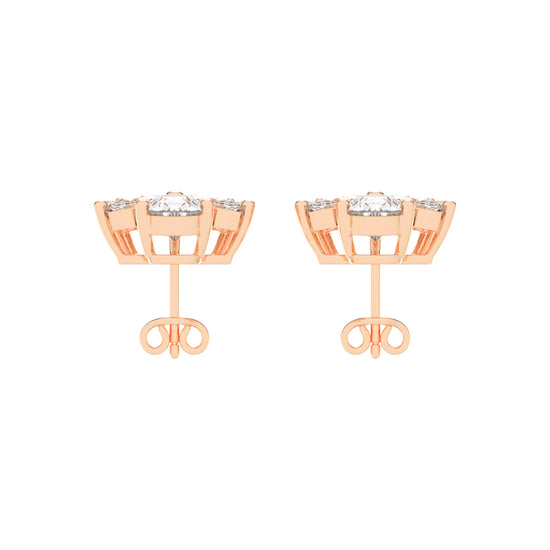 FloraLuxe Petal Cluster Studs