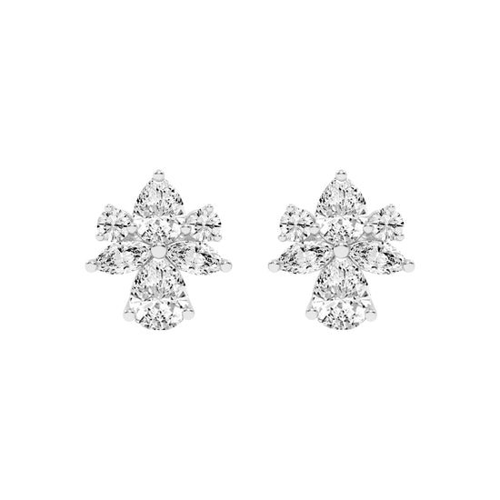 FloraLuxe Petal Cluster Studs