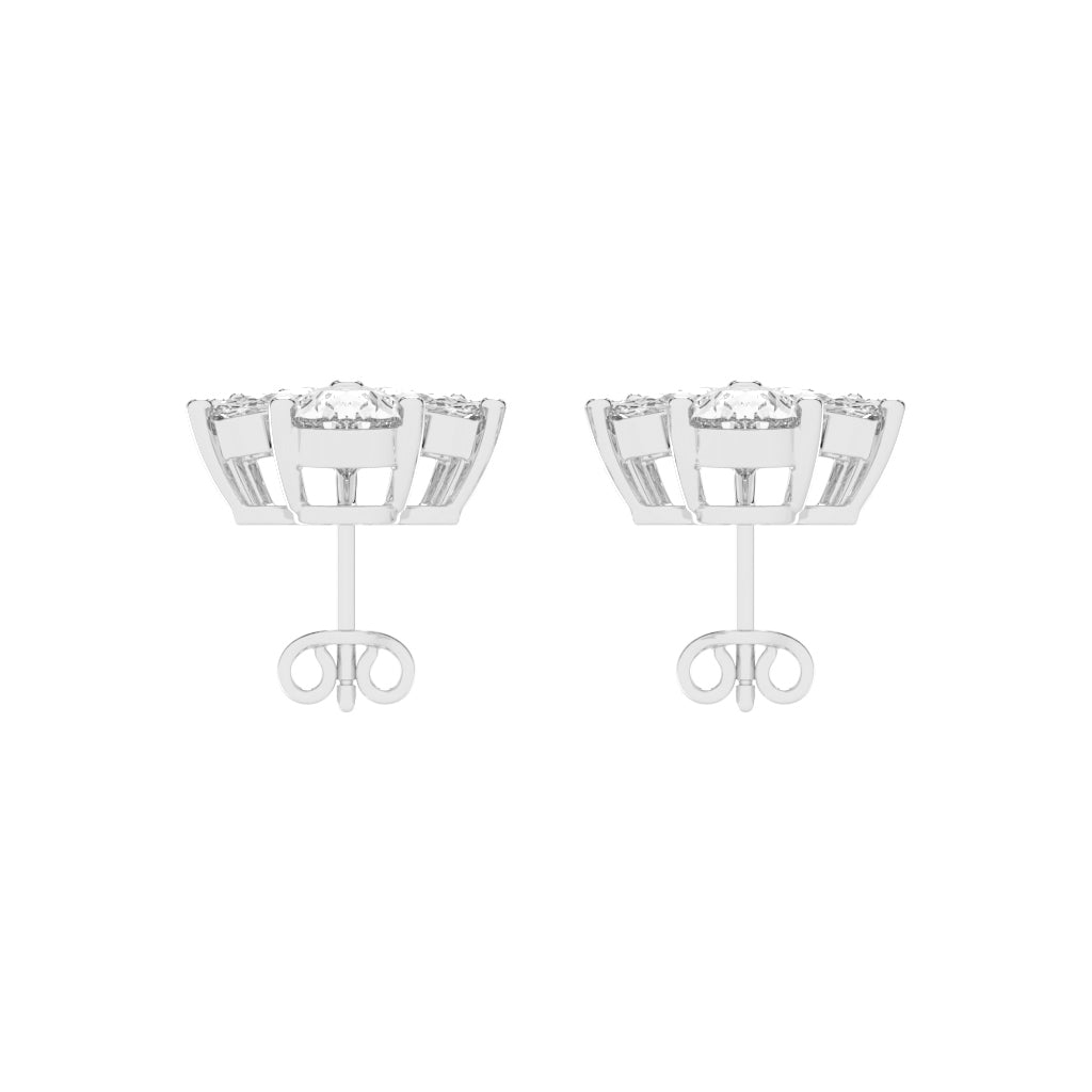FloraLuxe Petal Cluster Studs