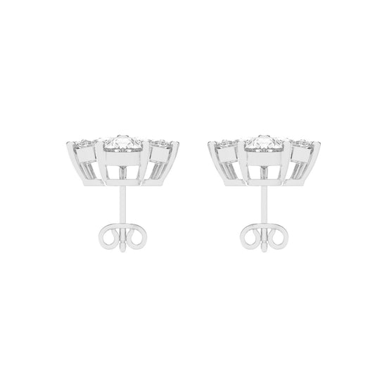 FloraLuxe Petal Cluster Studs