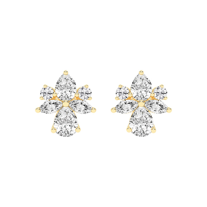 FloraLuxe Petal Cluster Studs